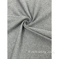 Brosse à côtes en spandex en polyester 2 * 2/4 * 4 tissu teint en tricot
